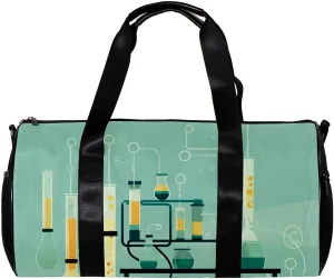 Gym Bags for Men,Travel Duffel Bags for Women,Cartoon Chemistry,Workout Bag