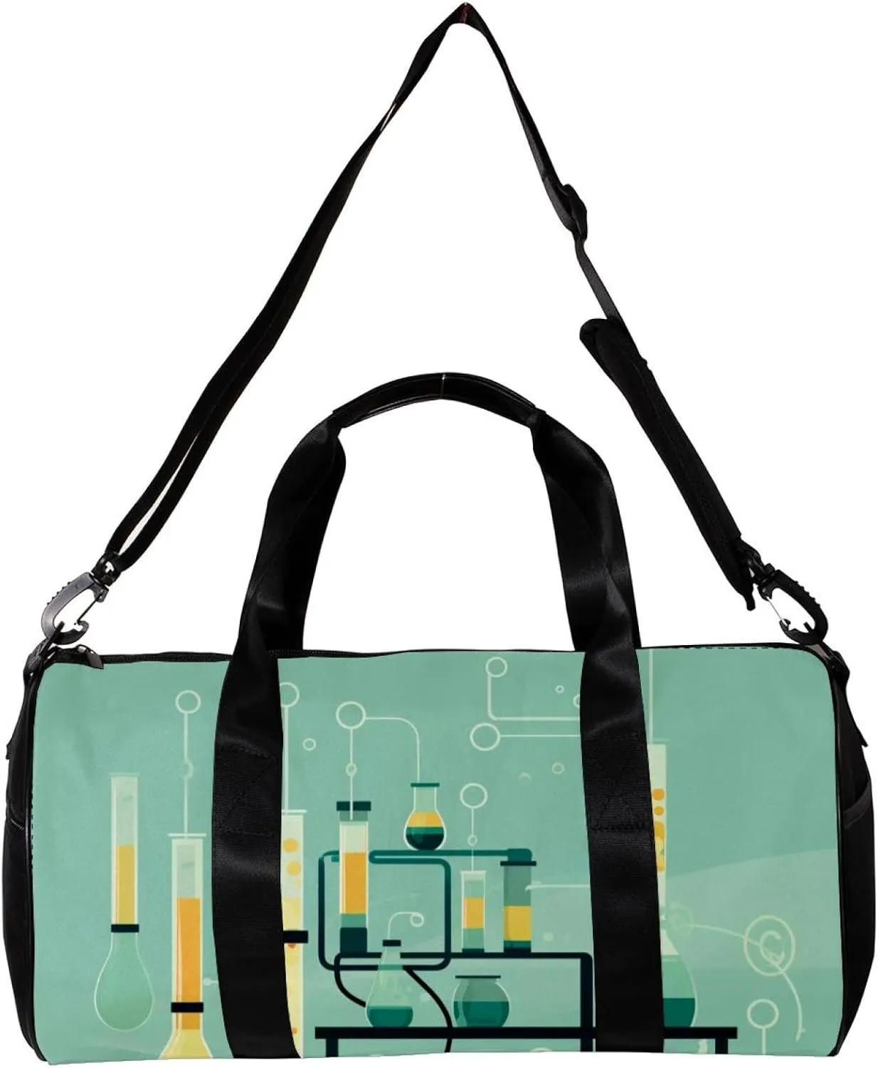 Gym Bags for Men,Travel Duffel Bags for Women,Cartoon Chemistry,Workout Bag