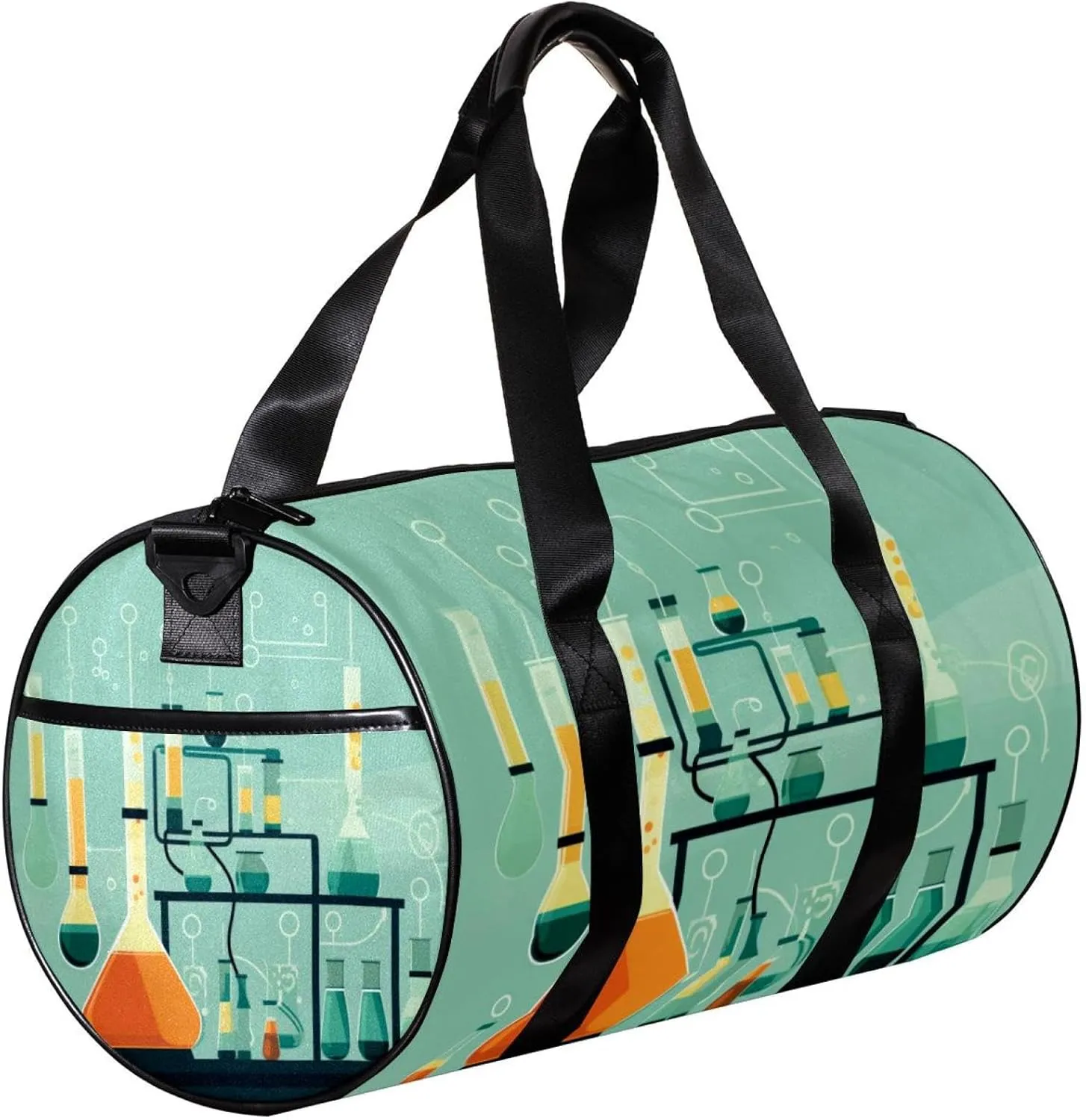 Gym Bags for Men,Travel Duffel Bags for Women,Cartoon Chemistry,Workout Bag