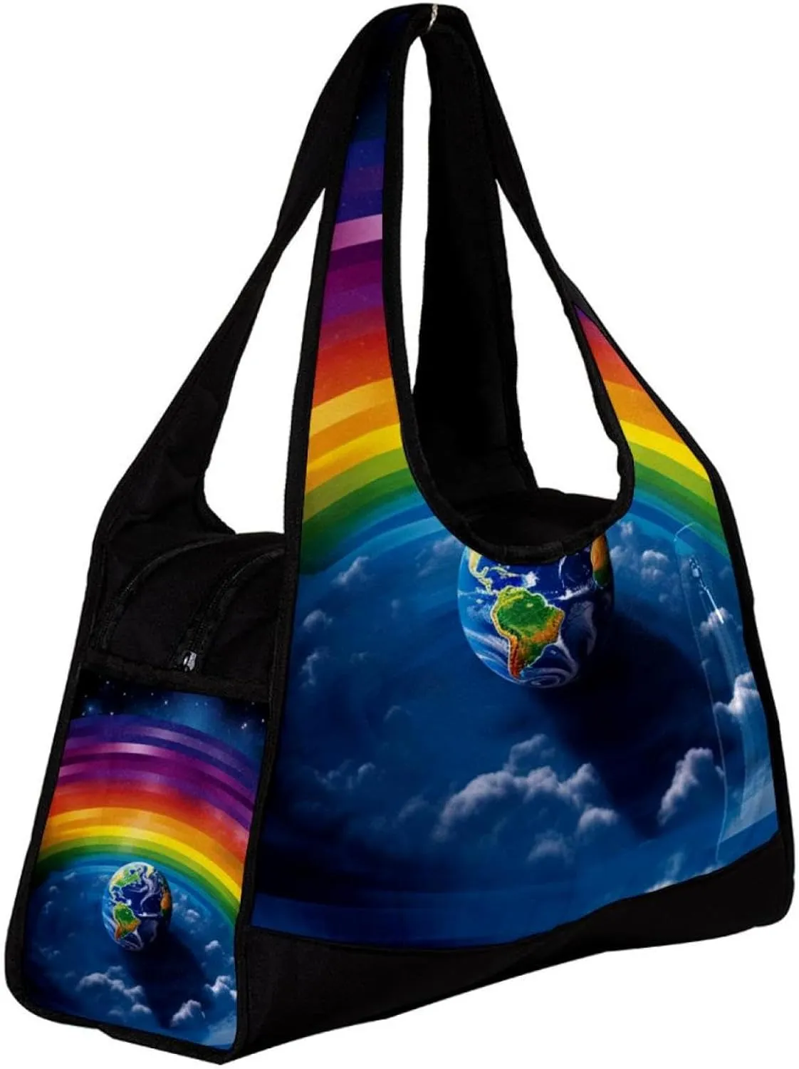 Gym Bags for Men,Travel Duffel Bags for Women,Earth Starry Universe Space,Workout Bag