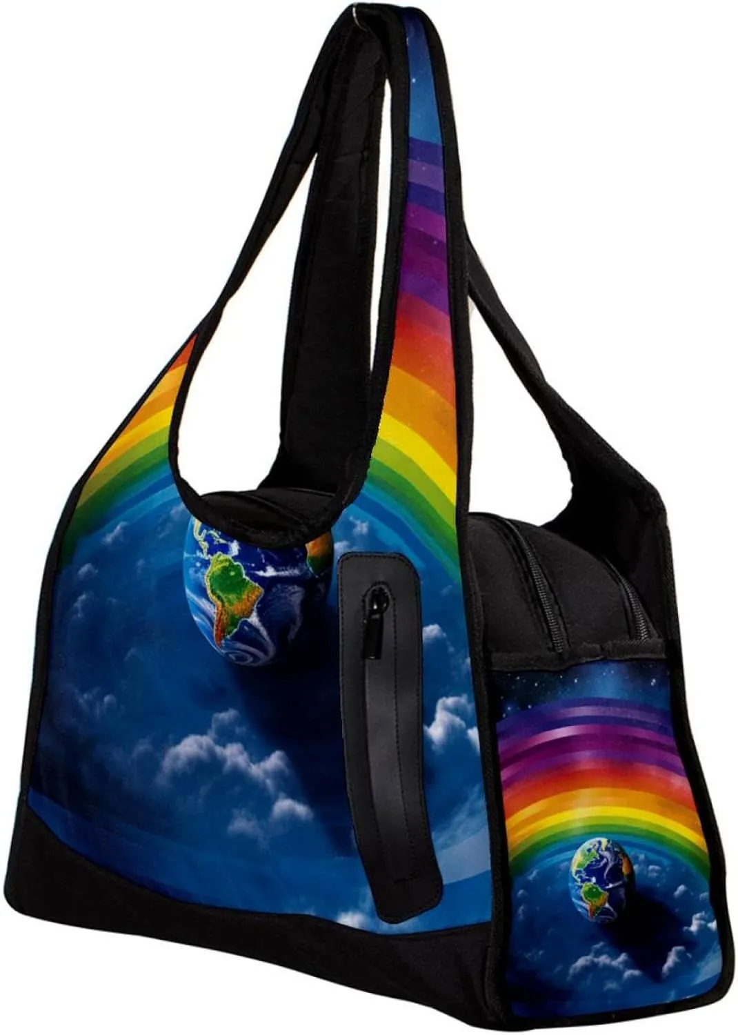 Gym Bags for Men,Travel Duffel Bags for Women,Earth Starry Universe Space,Workout Bag