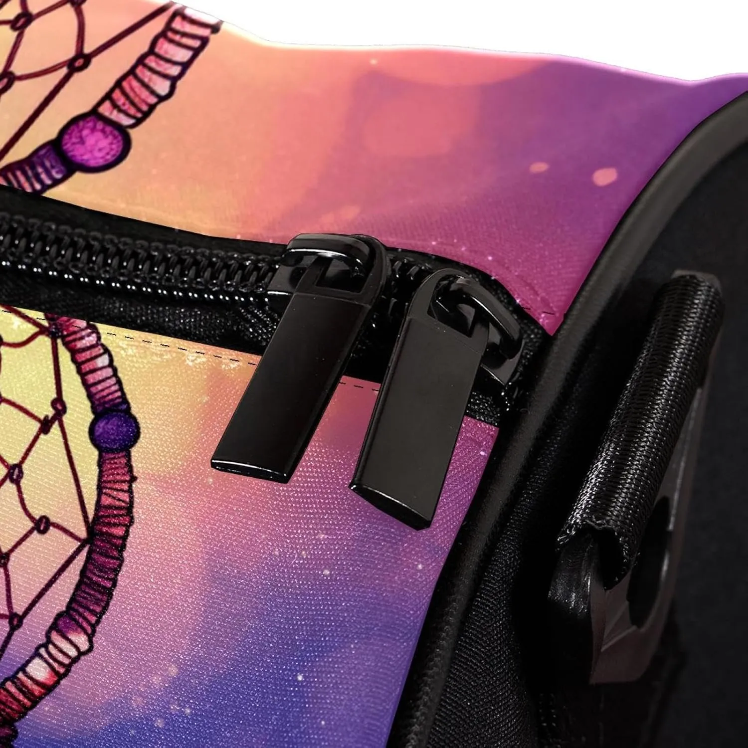 Gym Bags for Men,Travel Duffel Bags for Women,Ethnic Style Feather Dream Catcher,Workout Bag