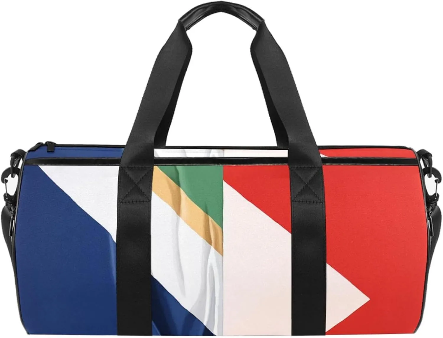 Gym Bags for Men,Travel Duffel Bags for Women,France and South Africa Flag,Workout Bag