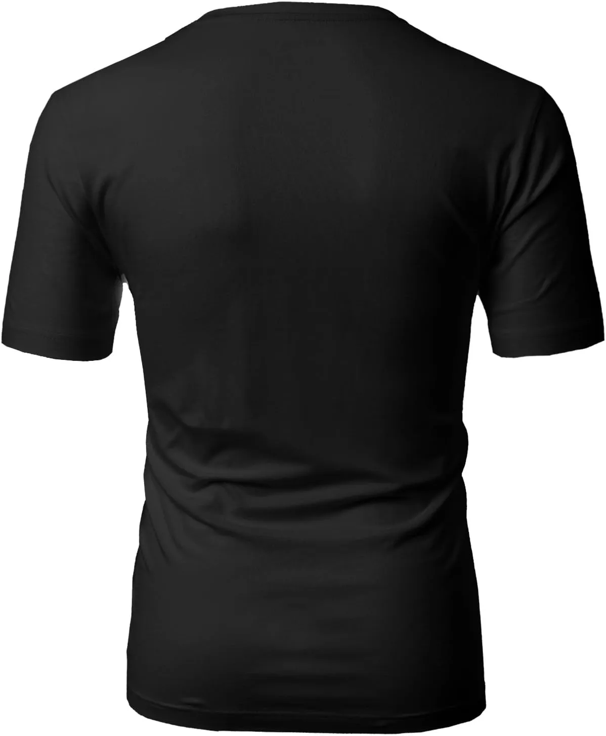 H2H Mens Casual Slim Fit Short Sleeve T-Shirts Soft Lightweight V-Neck/Crew-Neck Size XS to 3XL