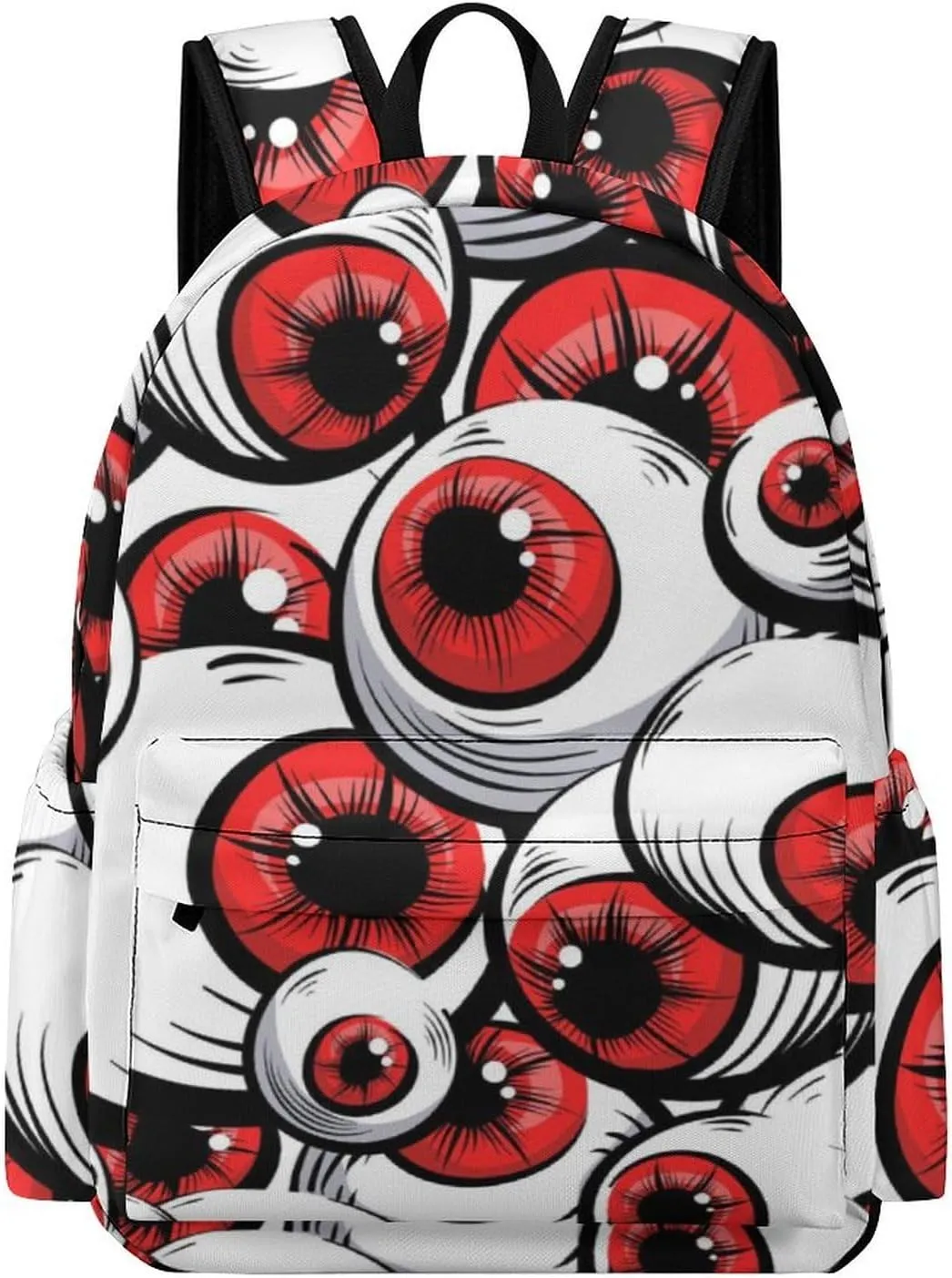 Halloween Scary Eyeball Travel Hiking Laptop Backpack for Men Women Camping Gym Backpacks Funny Casual Bag Gift, 42x30x15cm