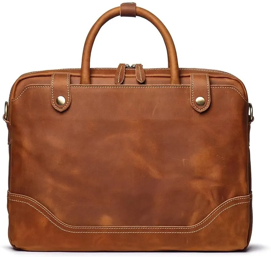 Handbag Computer Documents Men's Briefcase Single Leather Bag Shoulder Office