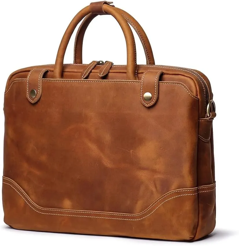 Handbag Computer Documents Men's Briefcase Single Leather Bag Shoulder Office