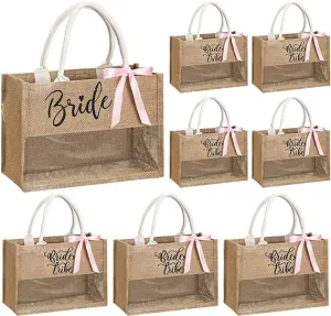 Handmakers Wholesale Jute Bags for Wedding Welcome Bags , Bride Jute Bags Pack of  20