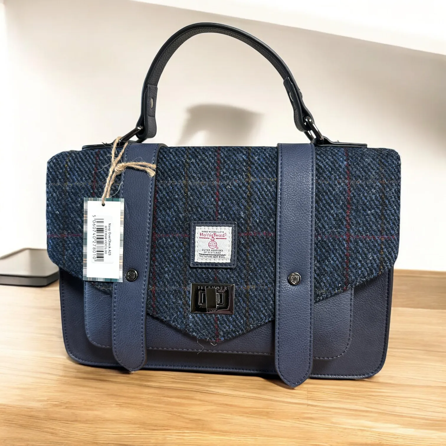 Harris Tweed Large Satchel Bag 8333