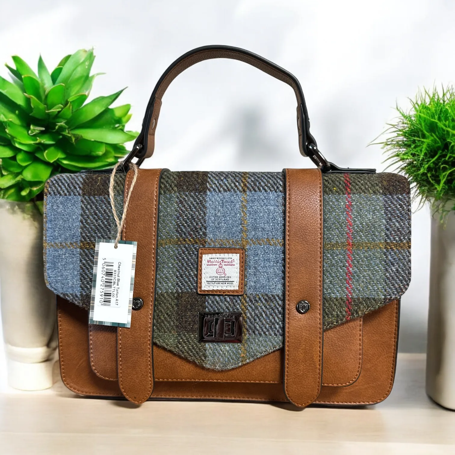 Harris Tweed Large Satchel Bag 8333