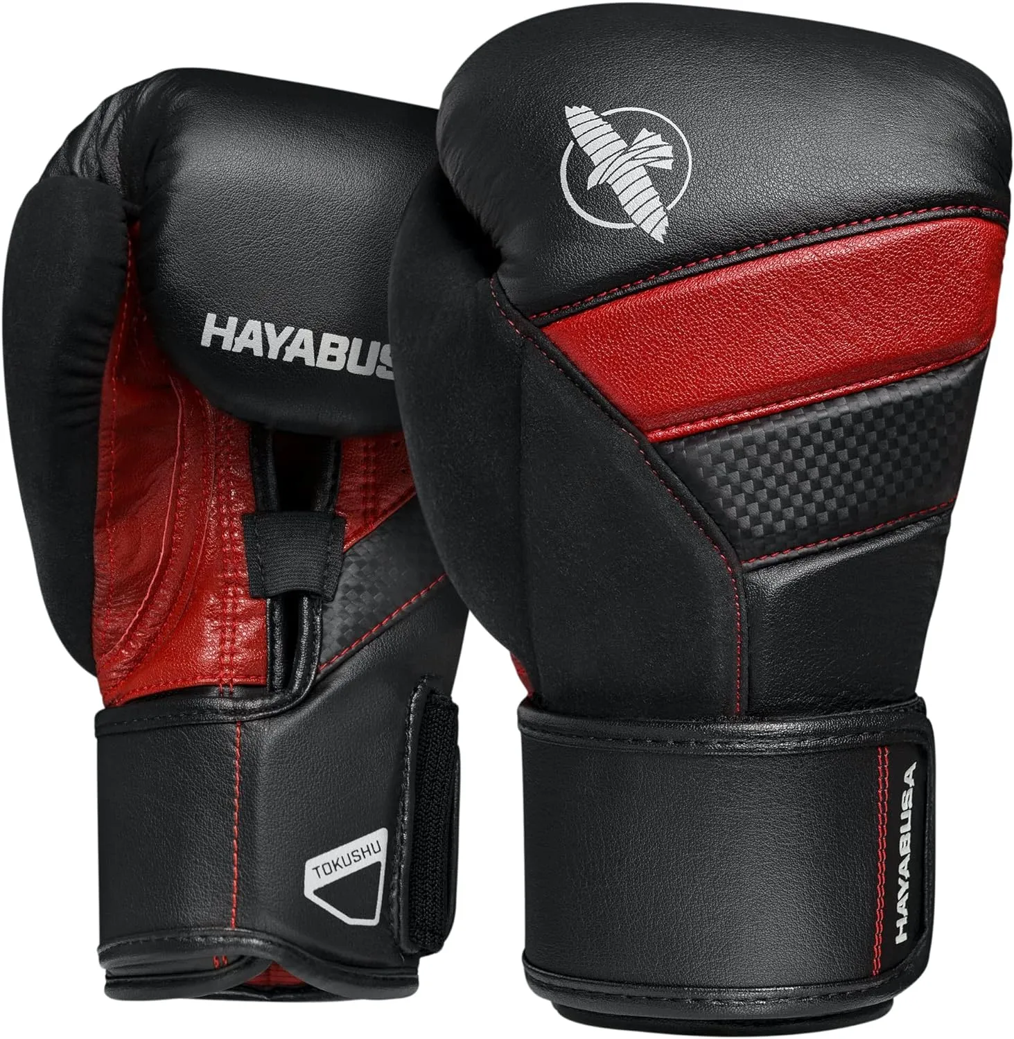 Hayabusa T3 Boxing Gloves for Men and Women Wrist and Knuckle Protection, Dual-X Hook and Loop Closure, Splinted Wrist Support, 5 Layer Foam Knuckle Padding