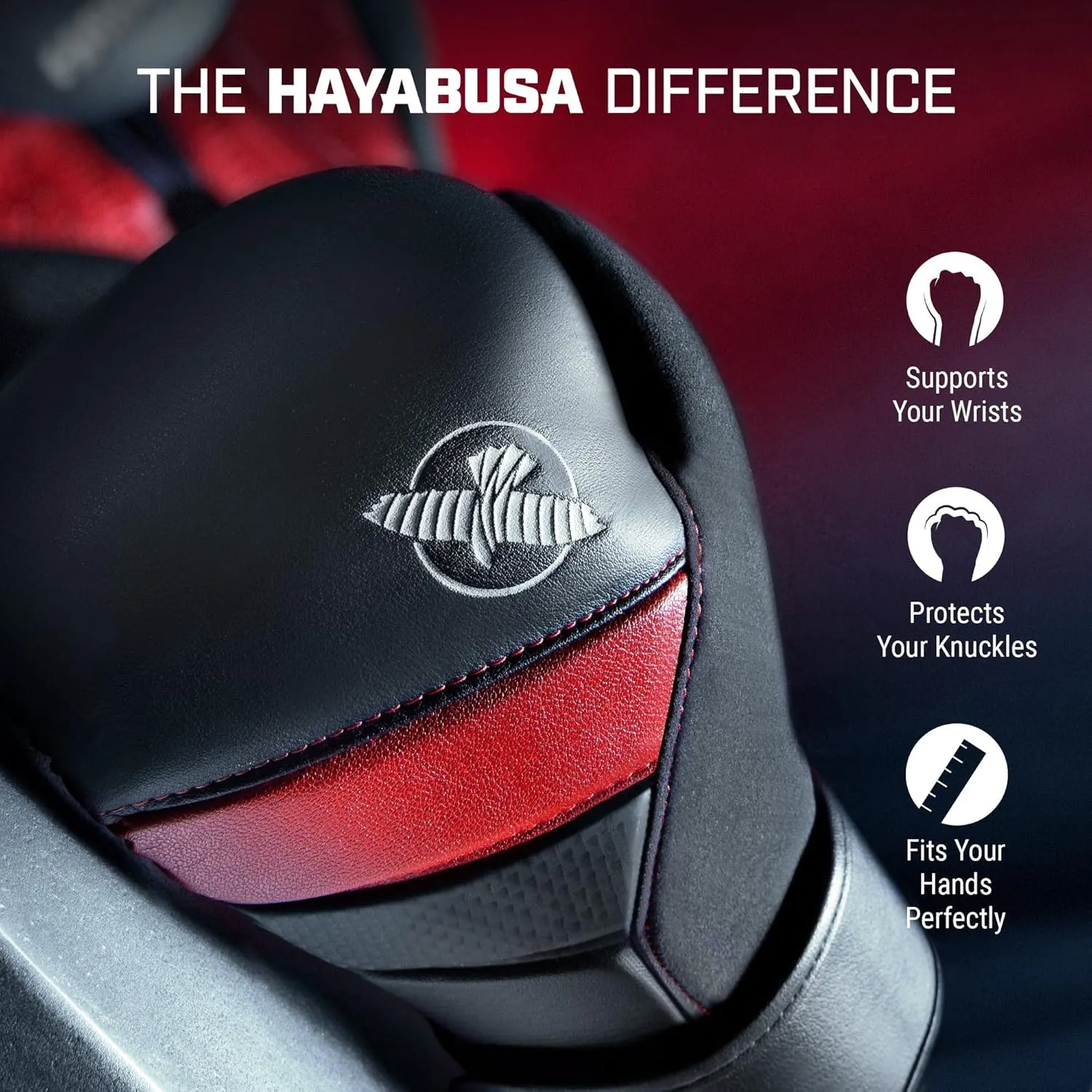 Hayabusa T3 Boxing Gloves for Men and Women Wrist and Knuckle Protection, Dual-X Hook and Loop Closure, Splinted Wrist Support, 5 Layer Foam Knuckle Padding