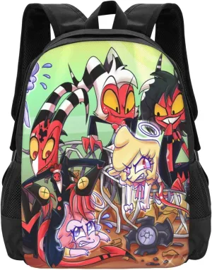 Helluva Comedy Boss Laptop Backpack Gym Bags Business Backpack Lightweight Travel Bags Unisex Adult Casual Daypack for Shopping Computer Bag
