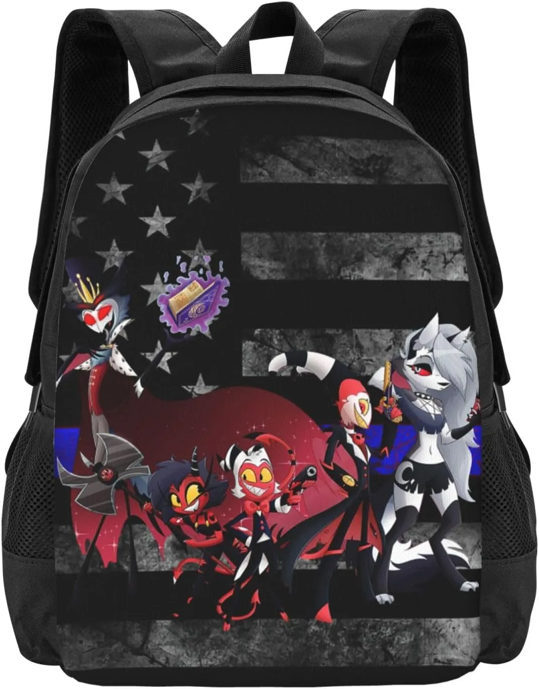 Helluva Comedy Boss Laptop Backpack Sport Bags Work Rucksack Portable Travel Bags Unisex Adult Casual Daypack for Office Computer Bag