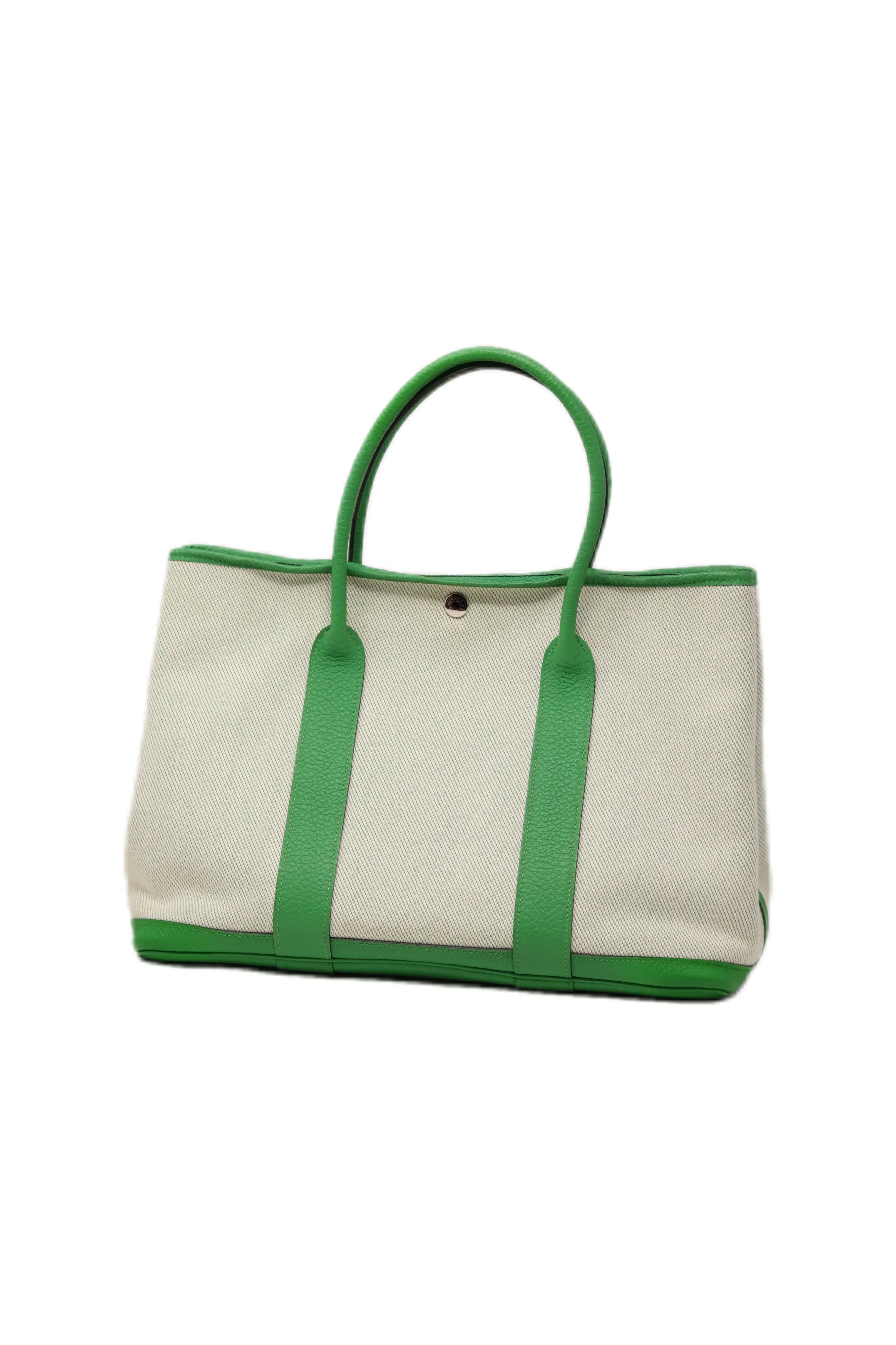 Hermes 2014 Canvas Garden Party 36 Green-Square R