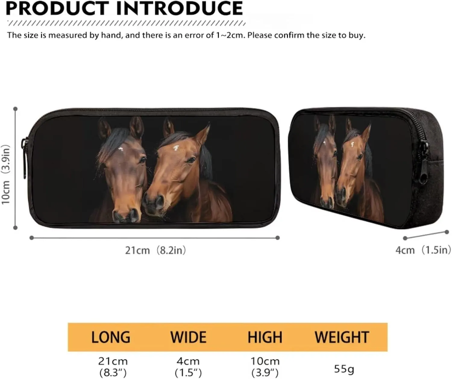 Horse Backpack Set for Boys 8-12 School Bag Set with Lunchbox Pencil Case Elementary 5th Grade Large Book Bags Student Hiking Camping Backpacks Daycare Bag Mochila Para NiñOs