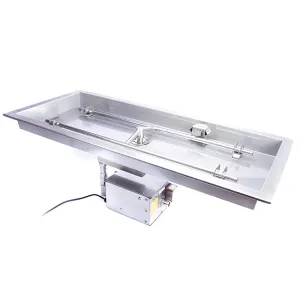 HPC H-Burner Gas Fire Pit Insert with Hi/Lo Smart Electronic Ignition