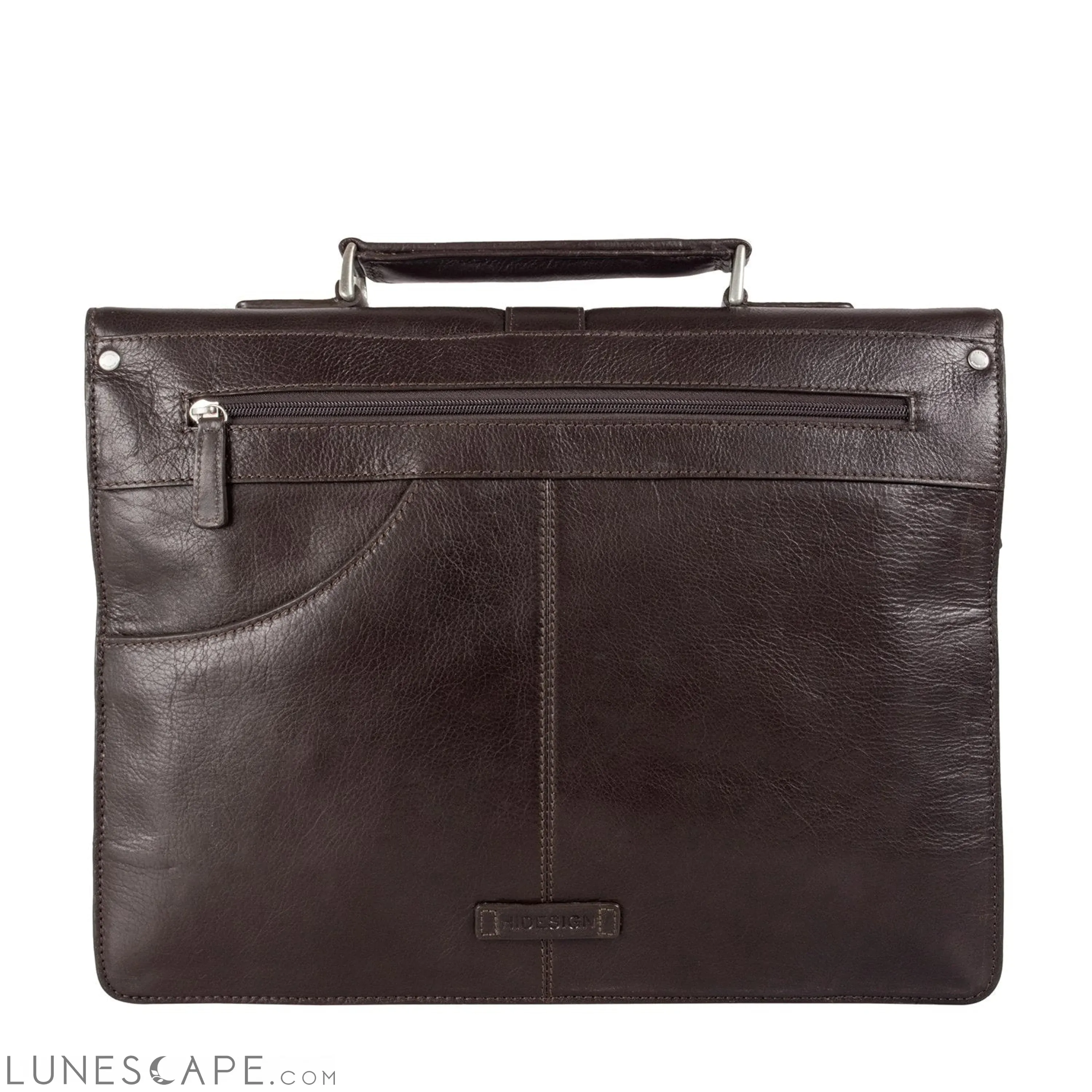 Hudson Men's Large Leather Briefcase