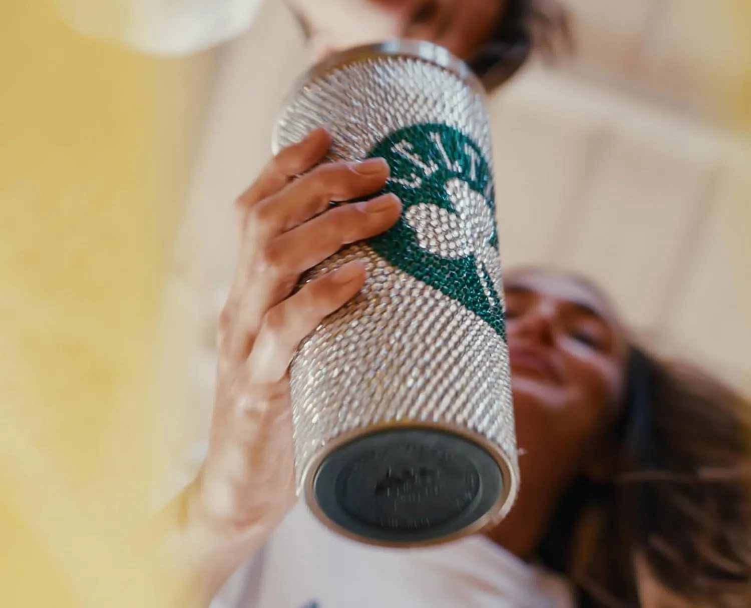 Hydrapeak x NBA Officially Licensed Dallas Mavericks 25 oz Rhinestone Bling Tumbler with Straw Lid, Glitter Leakproof Stainless Steel Water Bottle