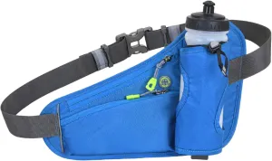 Hydration Running Waist Bag with Water Bottle Holder, Adjustable Reflective Sports Belt for Jogging, Hiking, Phone Storage
