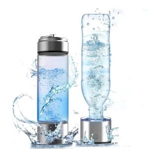 Hydrogen Water Bottle with 3000ppb Ultra-High Concentration, Rechargeable Hydrogen Generator for Drinking Water | Portable Molecular Hydrogen Infuser with Aquahealth Technology
