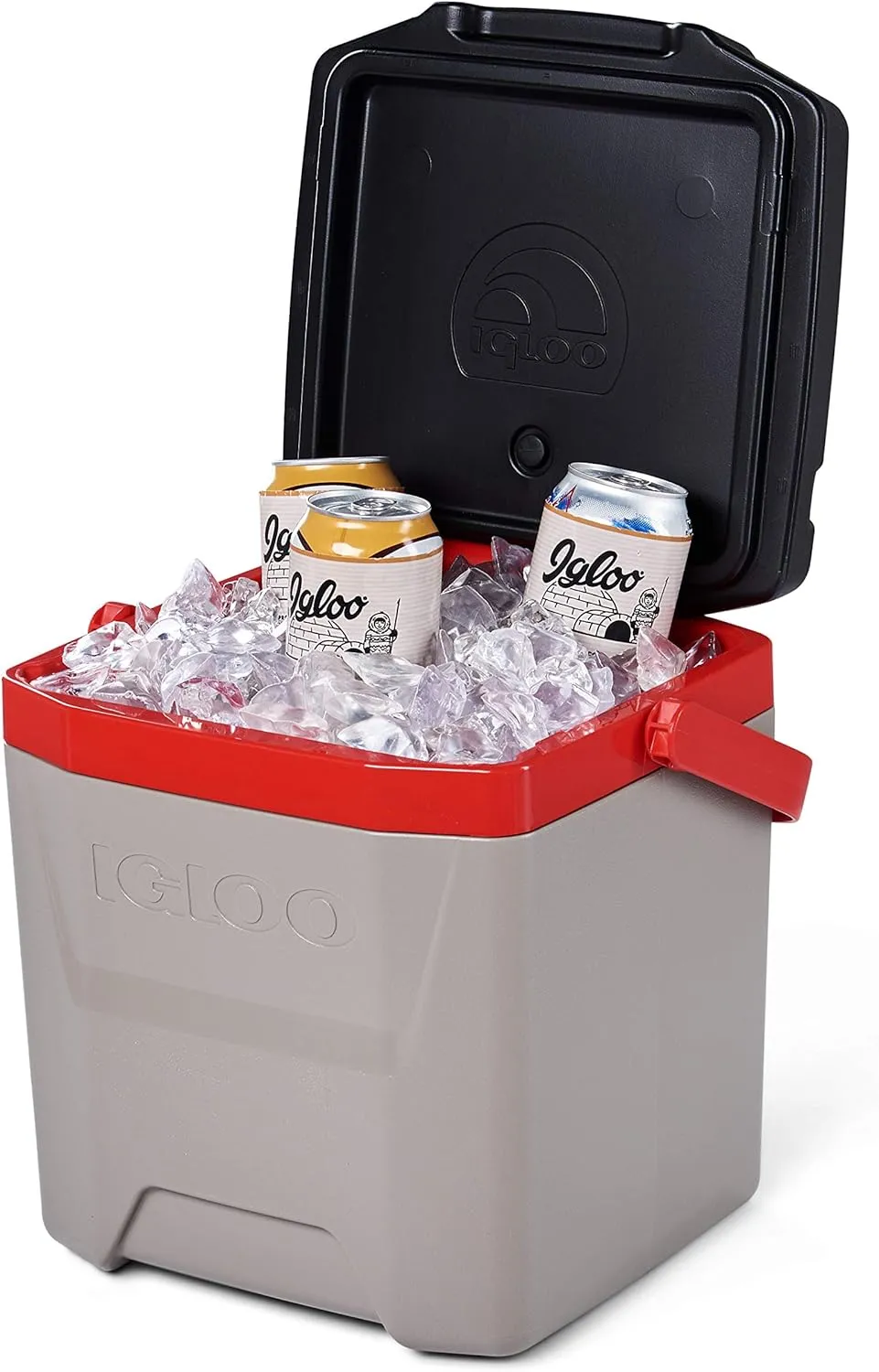 Igloo Quantum Cooler, Sandstone/Blaze Red/Black, 12 Quart