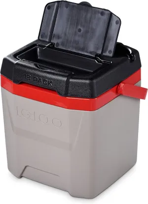 Igloo Quantum Cooler, Sandstone/Blaze Red/Black, 12 Quart