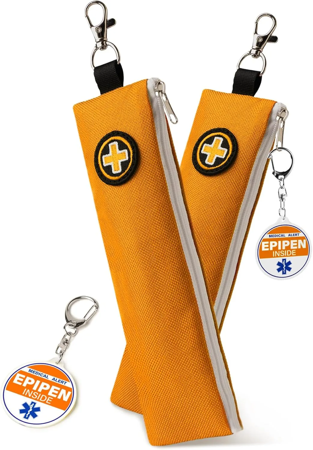 Insulated Epipen Carry Case, Slim Epi Pen Carrying Case for Allergy Medicine with Keychain Clip – Durable and Heat-Resistant EpiPen Holder for Kids and Adults, Travel Friendly