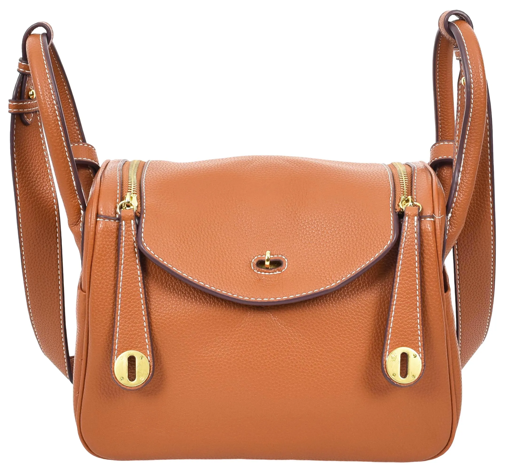 Iqaluit Women's Faux Leather Large Shoulder Strap Bag Brown