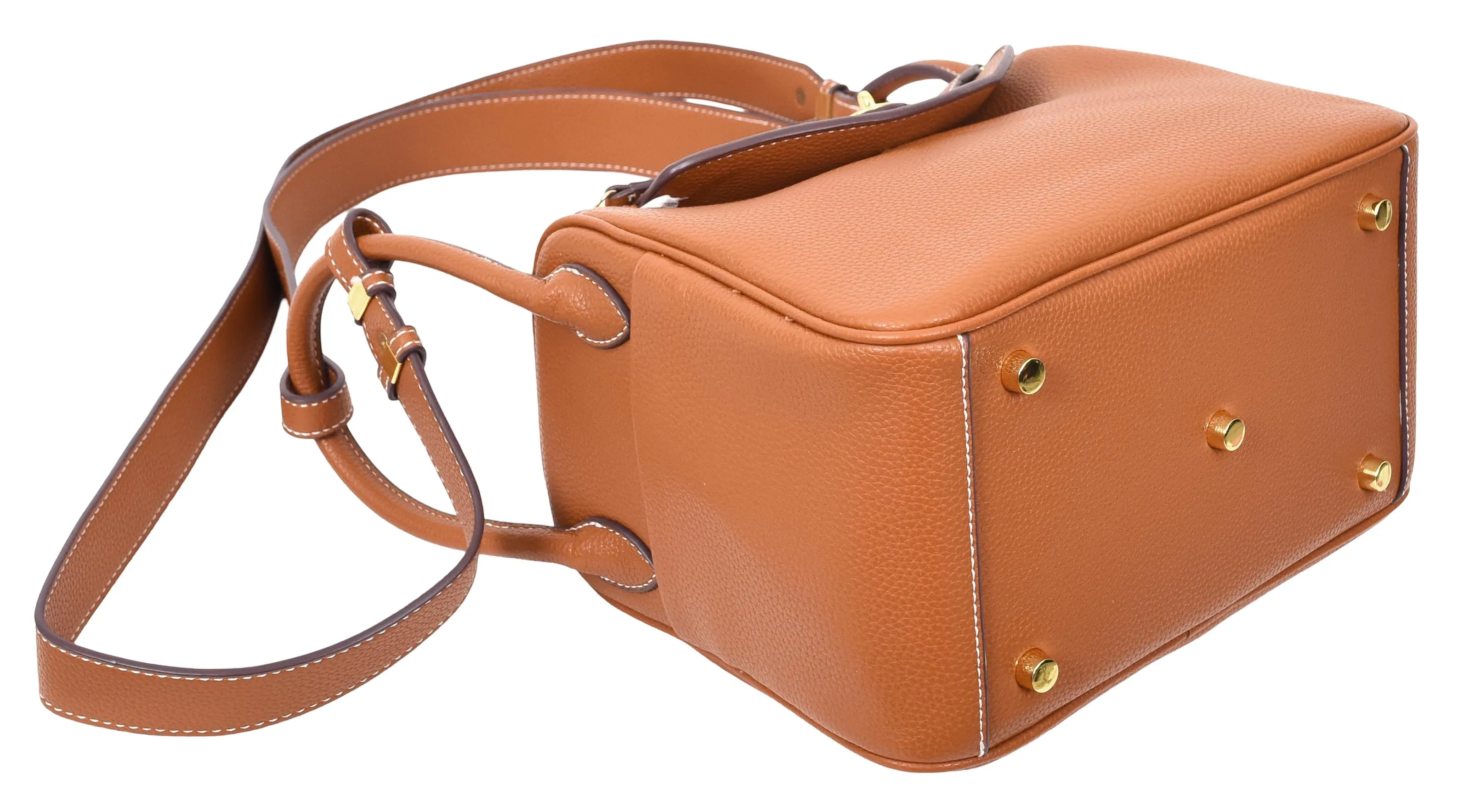 Iqaluit Women's Faux Leather Large Shoulder Strap Bag Brown