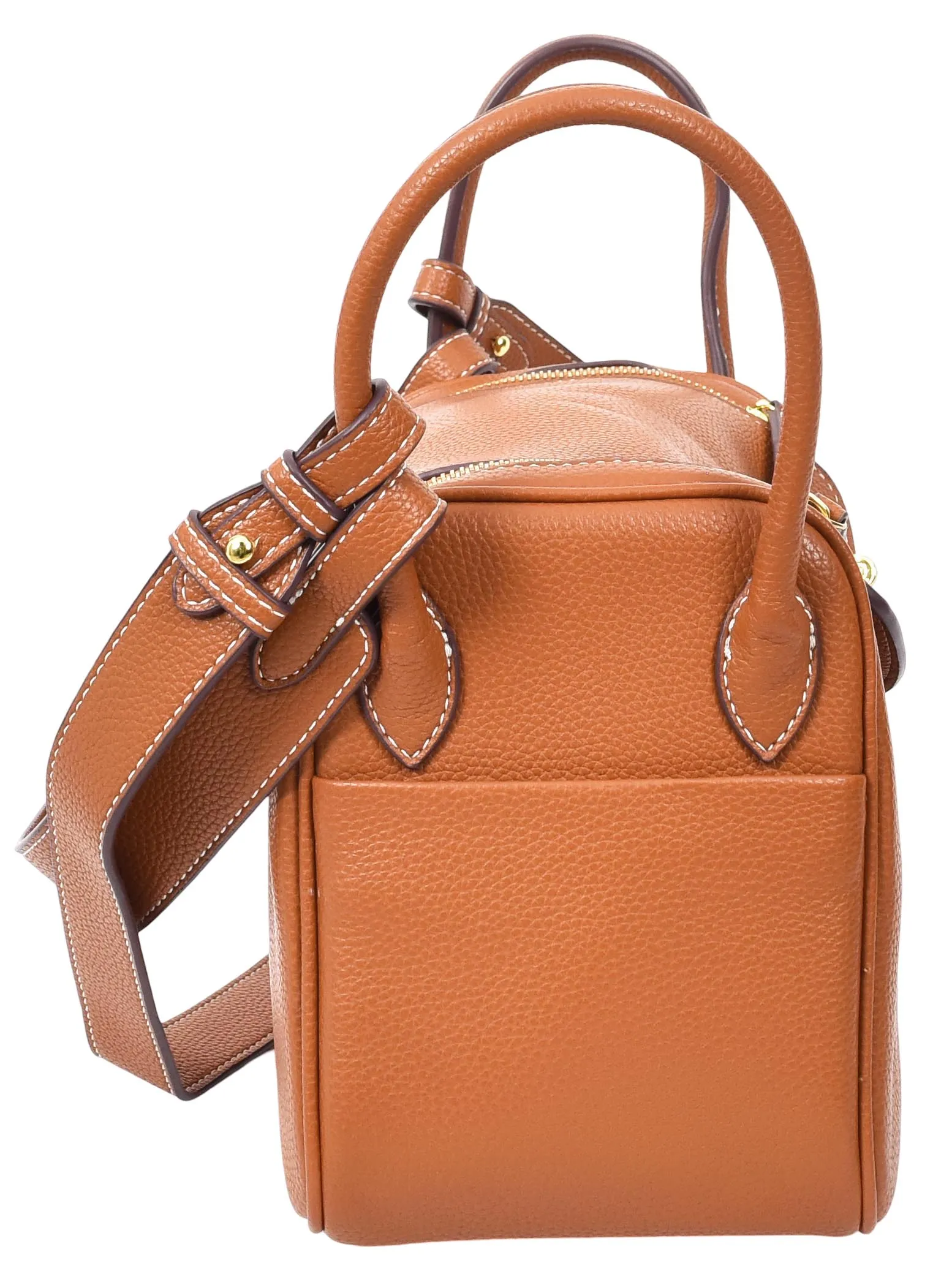 Iqaluit Women's Faux Leather Large Shoulder Strap Bag Brown