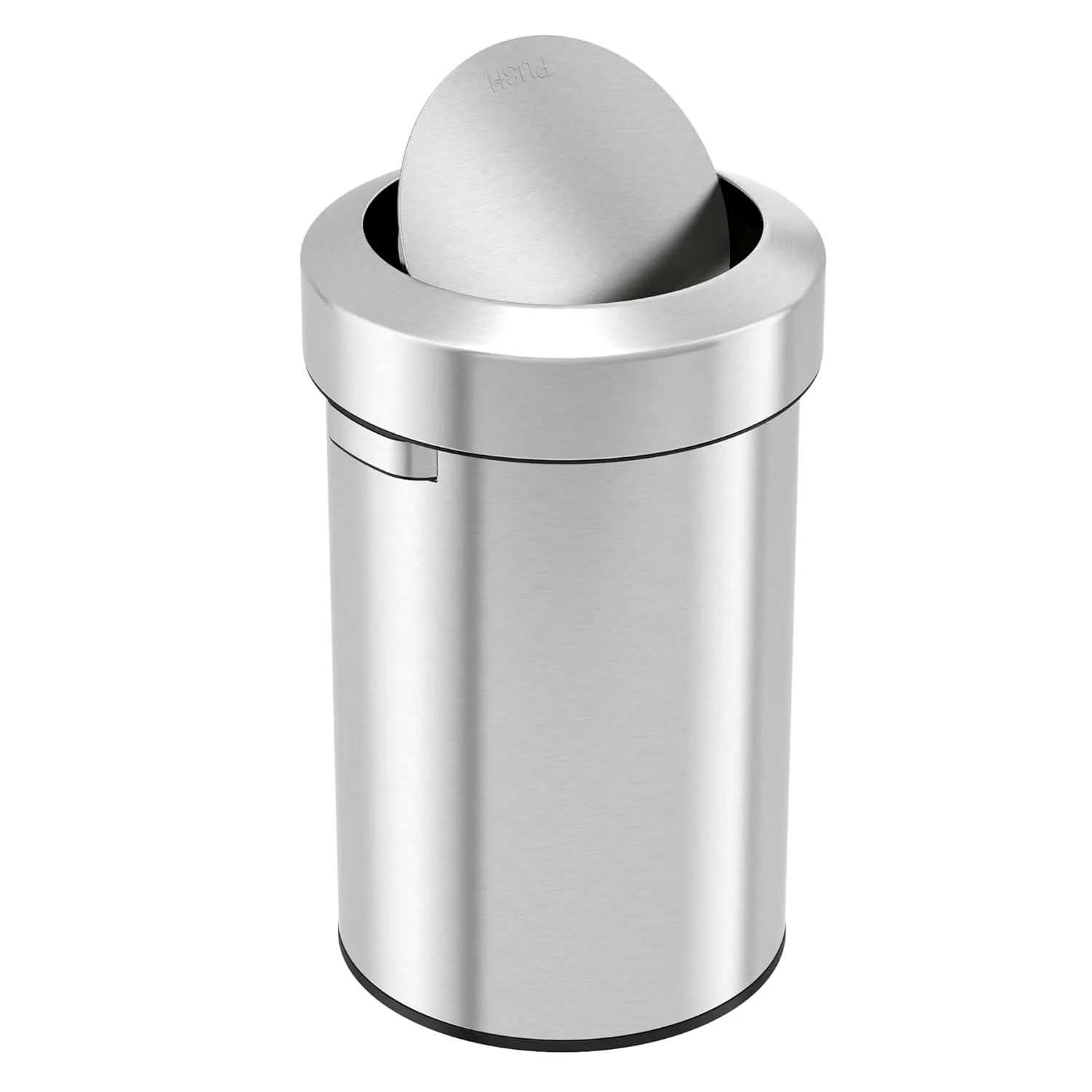 iTouchless Titan 17 Gallon Swing Open Trash Can, Stainless Steel Self-Balance Flip Top Lid Commercial Grade 64 Liter Garbage Can is Perfect for Business, Restaurant, Office and Kitchen