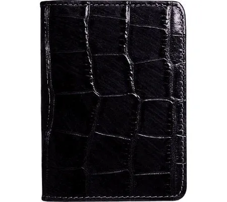 Jack Georges Croco Collection Business Card Holder