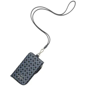 Kate Spade Spade Link Card Case Lanyard in Blue Multi