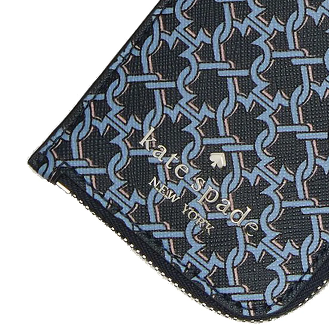 Kate Spade Spade Link Card Case Lanyard in Blue Multi