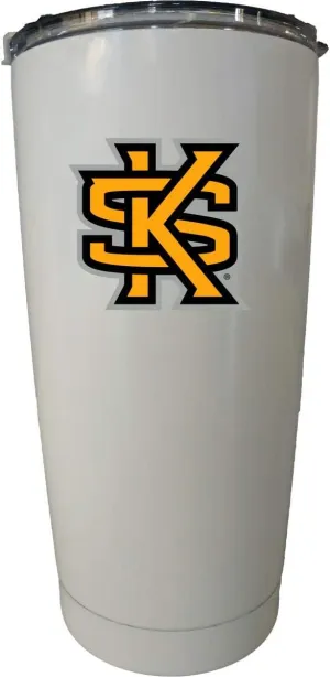 Kennesaw State University White Insulated Stainless Steel Tumbler White. Officially Licensed Collegiate Product