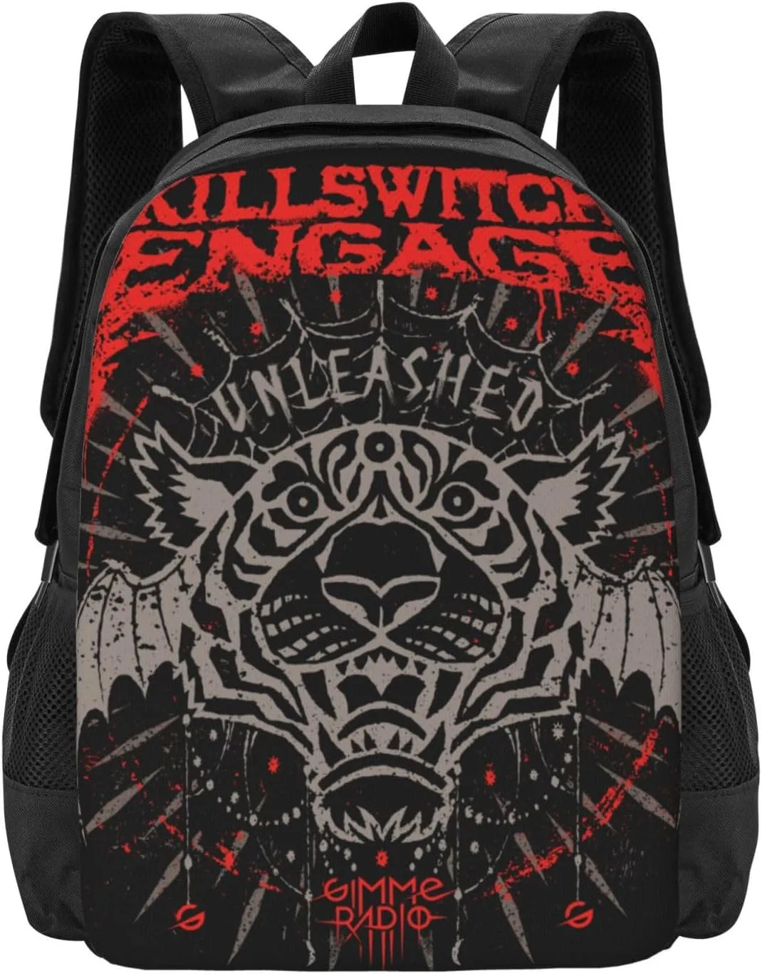 Killswitch Rock Band Engage Laptop Backpack Large Travel Bags Unisex Adult Sport Bags Casual Daypack for Indoor Portable Business Backpack Modern Computer Bag for Women