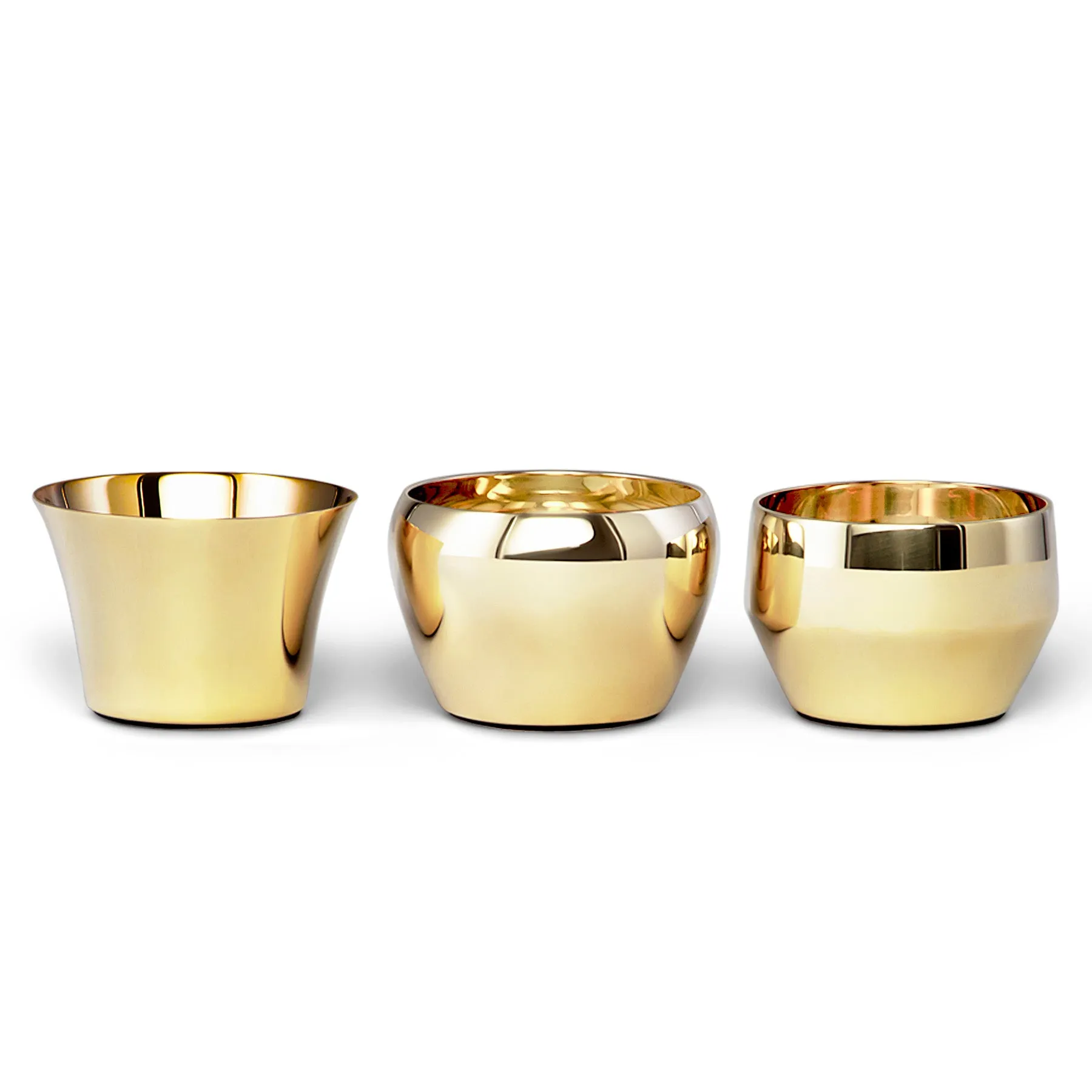 Kin Brass Candle Holders Set Of 3
