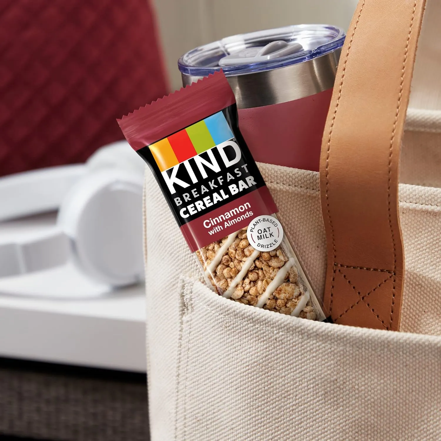 KIND Breakfast Cereal Bars, Gluten Free Snacks, Cinnamon with Almonds, 9.3oz Box (36 Bars)