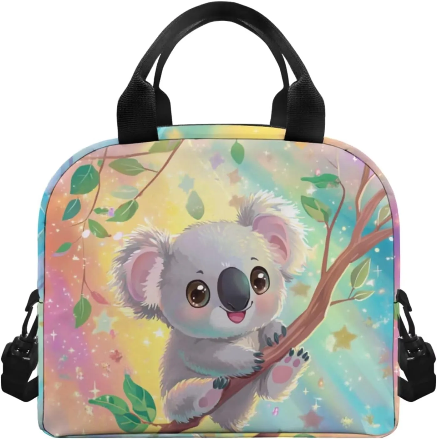 Koala Preschool Girl Backpack and Lunch Box Set 17 Inch Girls Backpacks Ages 8-10 Lightweight Personalized Bookmark Resistant Elementary Personalized Bookmark Pencil Case for Boys