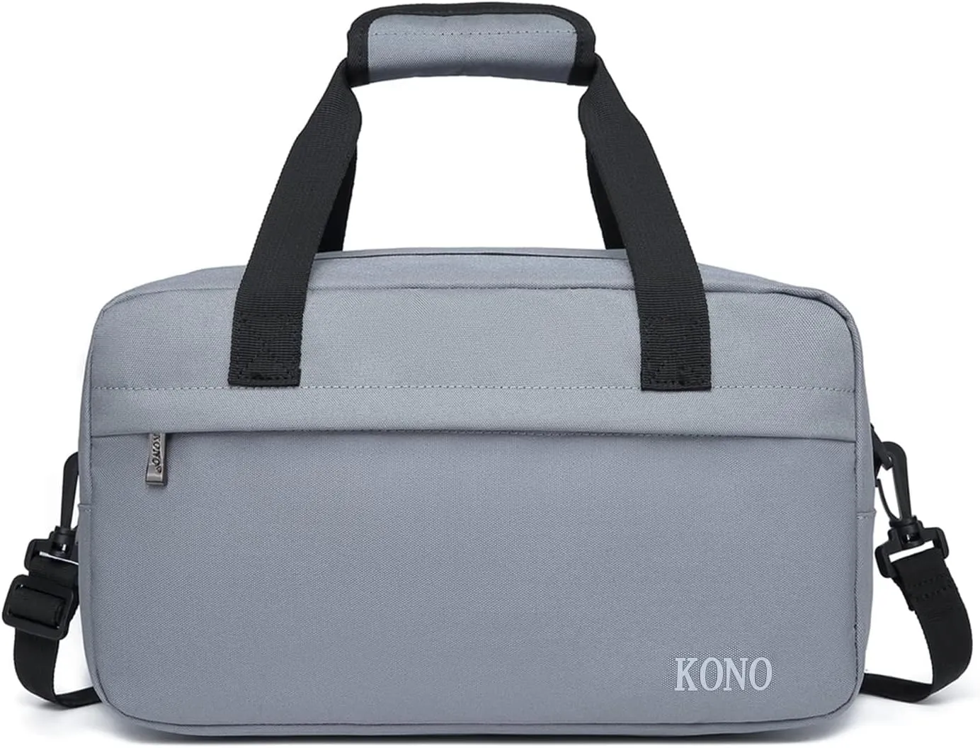 Kono Travel Duffel Bag 14L Under Seat Carry-on Bag Sports Tote Gym Bag Weekender Overnight Bags 13.78"x7.87"x7.87" Light Gray