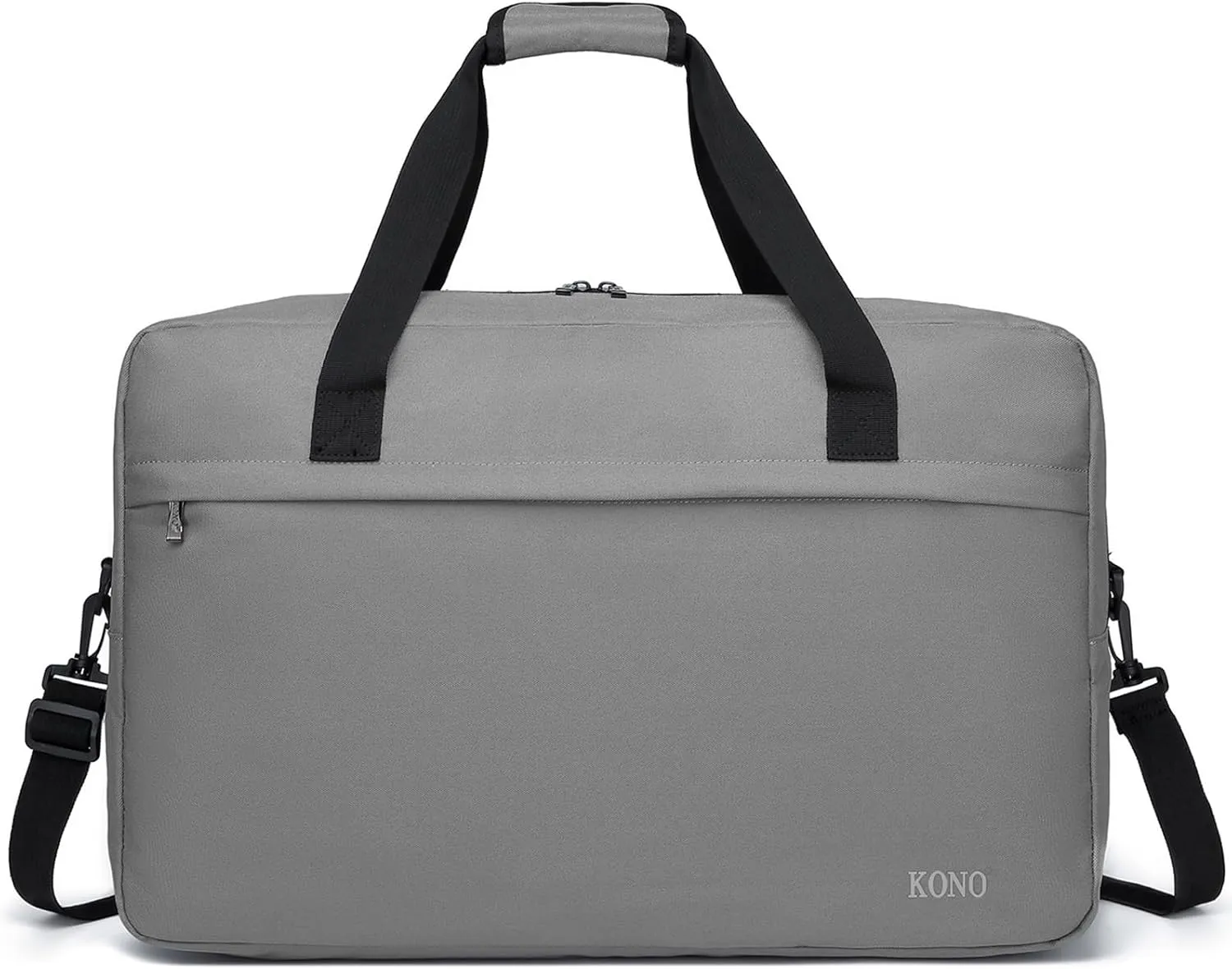 Kono Travel Duffel Bag 48L Large Carry-on Bag Sports Tote Gym Bag Weekender Overnight Bags for Men Women 21.65"x13.78"x9.84" Gray