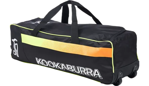 Kookaburra Pro 5.0 Cricket Wheelie Bag - Black/Yellow