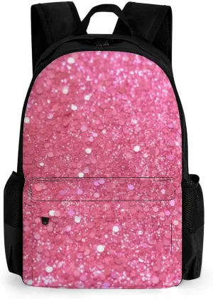 Laptop Backpack for Women Men Daypack Sparkling Glitter Backpacks Computer Bag Travel Laptop Bag Casual Work Bag