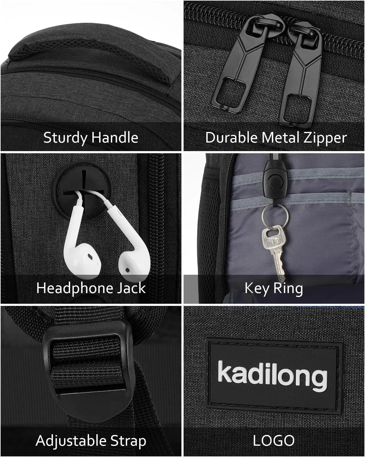 Laptop Backpack Men Book Bag for Women,School Backpacks for Teen Boys with USB Charger,Back Pack Anti Theft with 15.6 Inch Laptop Compartment for Business College High School,Black
