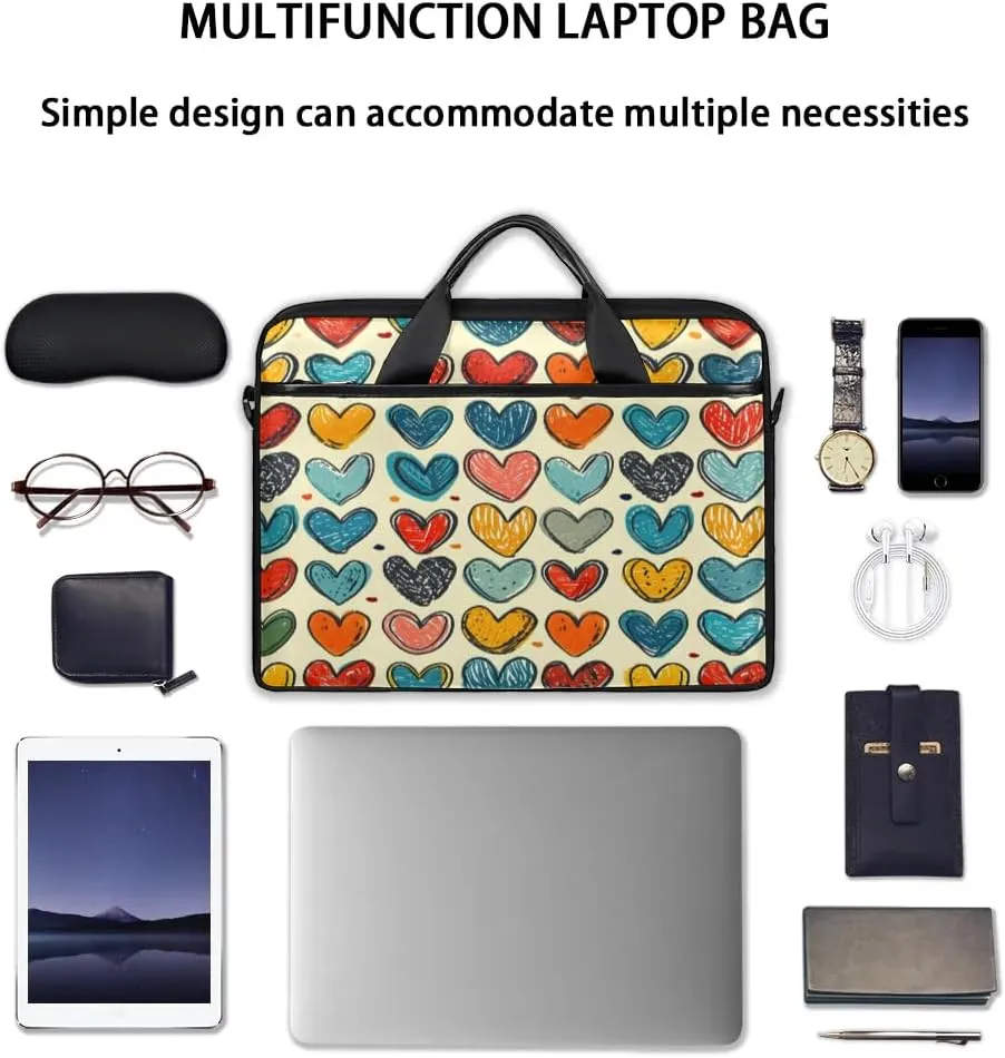 Laptop Shoulder Bag for 13-15 Inch Waterproof Laptop Sleeve Case Bag Slim Computer Carry Case Computer Cases for Laptops