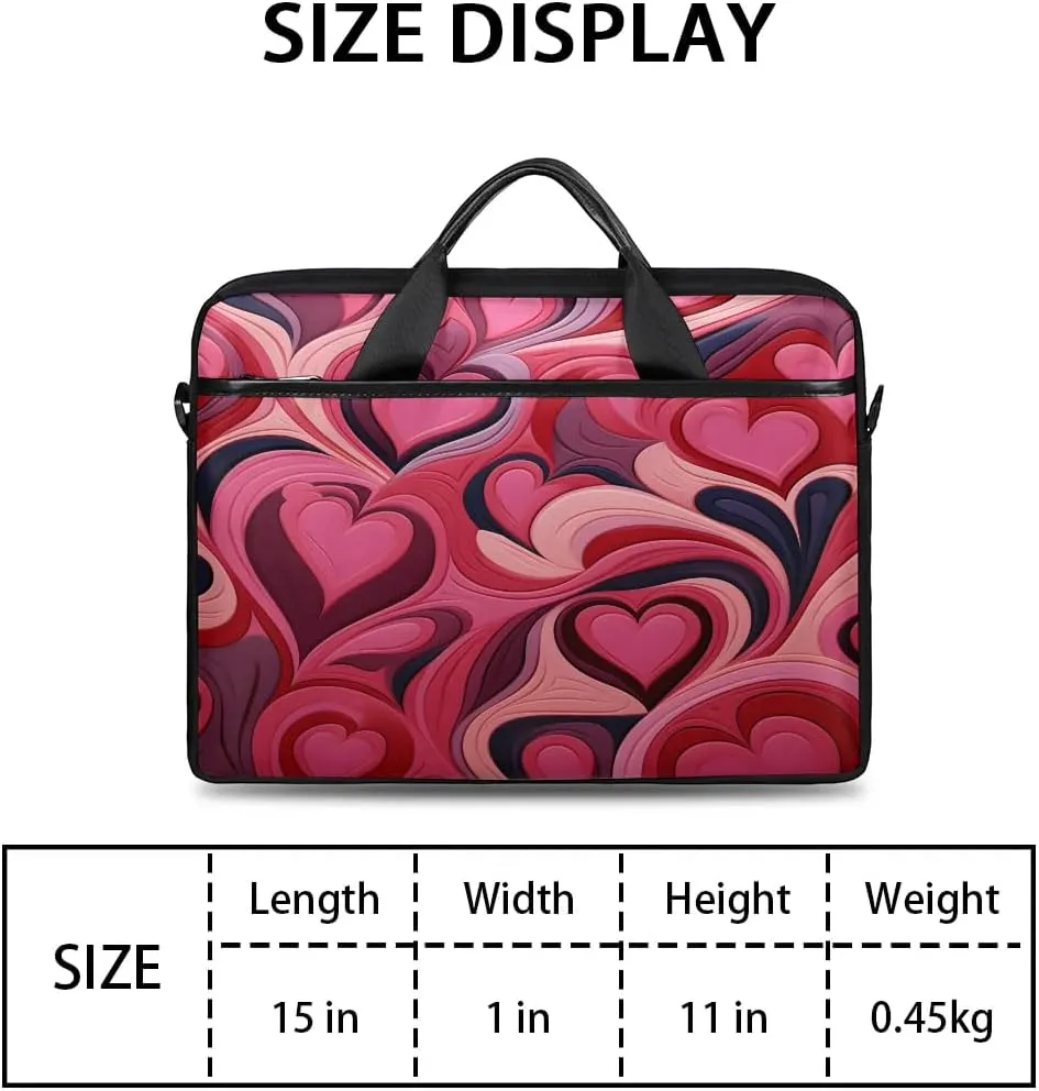 Laptop Shoulder Bag for 13-15 Inch Waterproof Laptop Sleeve Case Bag Slim Computer Carry Case Computer Cases for Laptops