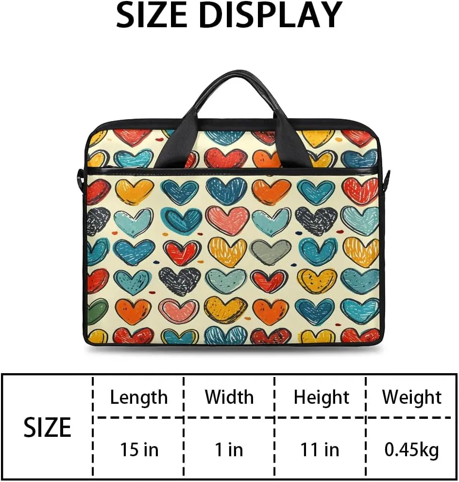 Laptop Shoulder Bag for 13-15 Inch Waterproof Laptop Sleeve Case Bag Slim Computer Carry Case Computer Cases for Laptops