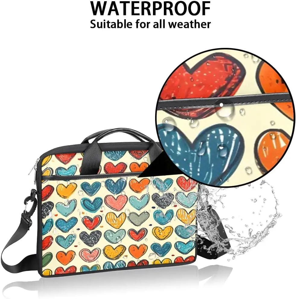 Laptop Shoulder Bag for 13-15 Inch Waterproof Laptop Sleeve Case Bag Slim Computer Carry Case Computer Cases for Laptops