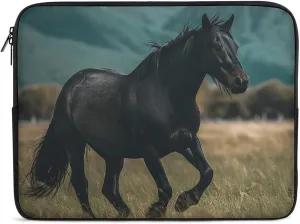 Laptop Sleeve Bag 12inch Slim Computer Carrying Bag Horse Crossing Field Laptop Protective Case Briefcase Handbag